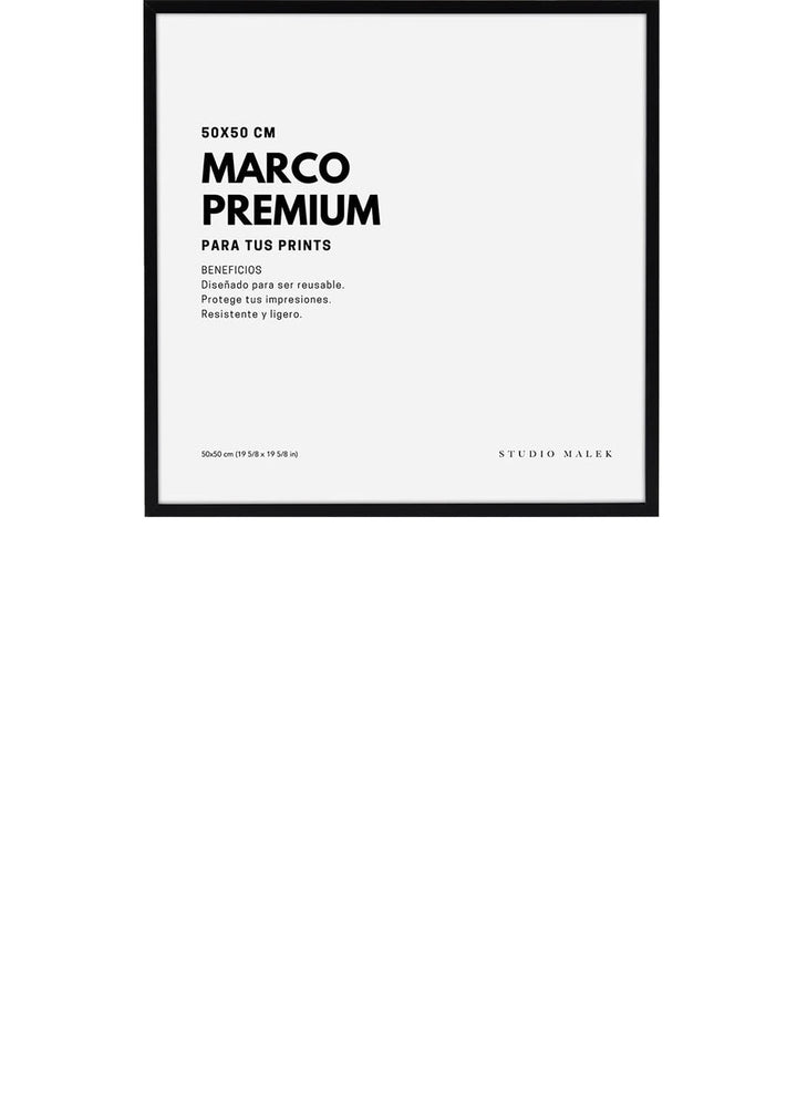 MARCO DE CUADRO  NEGRO 50x50 cm